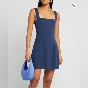 Kourt Navy Blue Sleeveless Dress